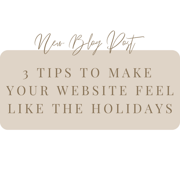3 Tips for making your website feel like the Holidays