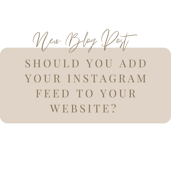 Should you add your instagram feed to your website?