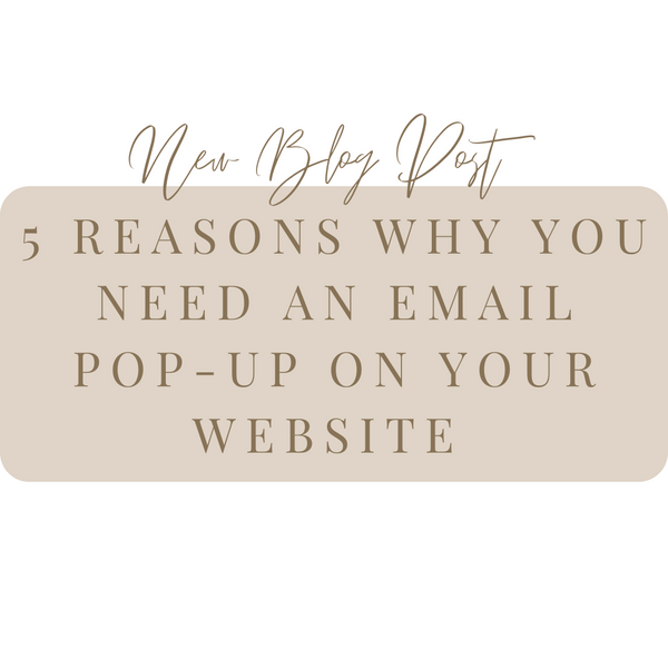 5 Reasons why you need an email pop-up on your website