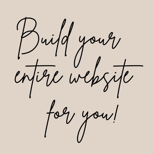 Build Your Entire Website For You - Weisheipl and Company 